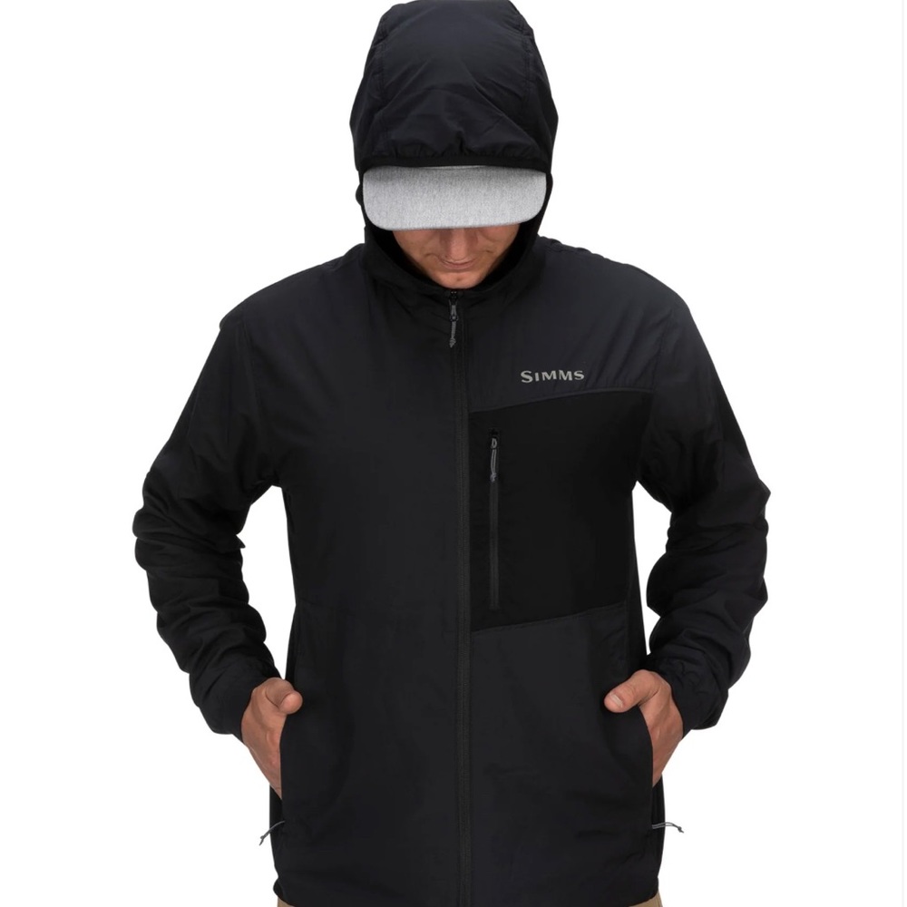 SIMMS FLYWEIGHT ACCESS HOODY (size XL) Black in color.